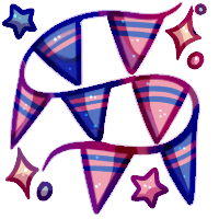 Streamer (Pink and Blue)